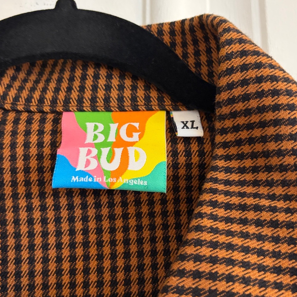 Big Bud Press Houndstooth Ricky Jacket Black and Brown - Picture 3 of 6